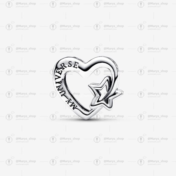 Pandora Openwork Family Heart & Star Charm - Picture 2 of 5